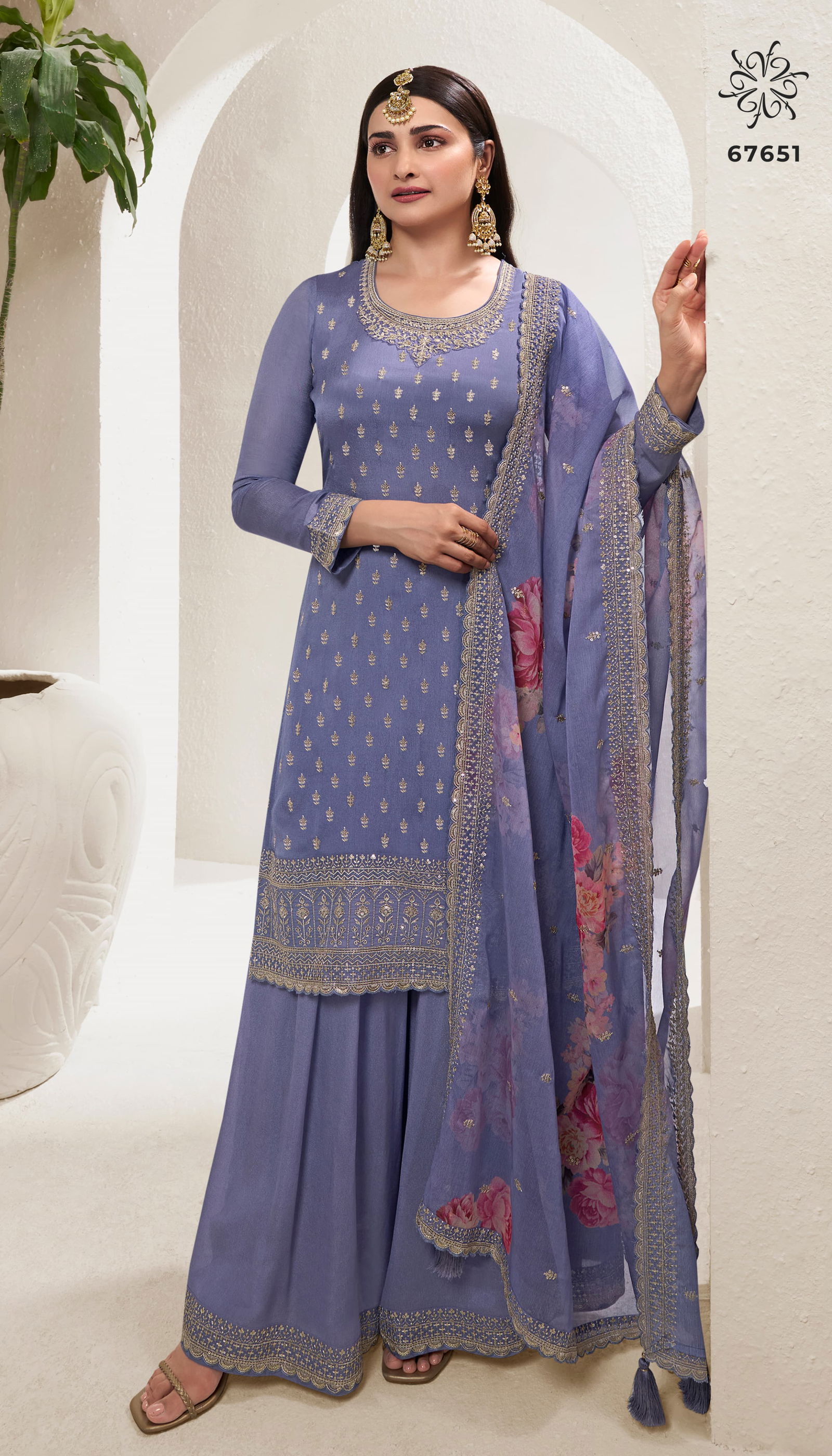 Shalini By Vinay Chinon Embroidery Wedding Salwar Suit Wholesale Market